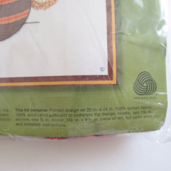 Fall Reflections Vintage 1976 Sunset Stitchery 100% Wool Yarn Embroidery Kit - Picture 6 of 10